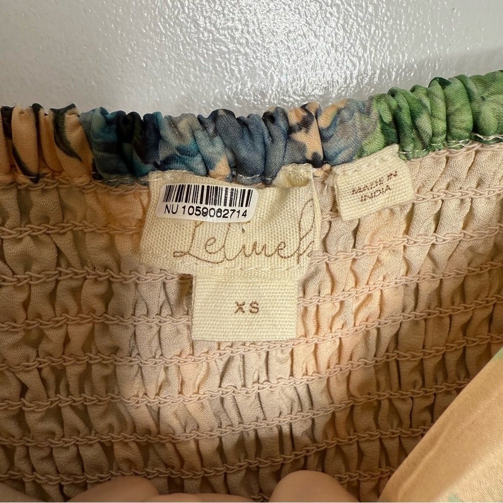 Anthropologie Let Me Be Flo Ruched Mini Dress Floral Pink - XS - Picture 6 of 15